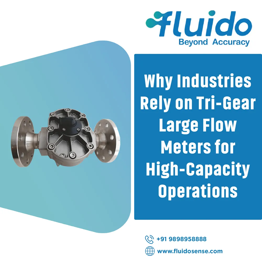 Tri-Gear Large Flow Meters for Industries