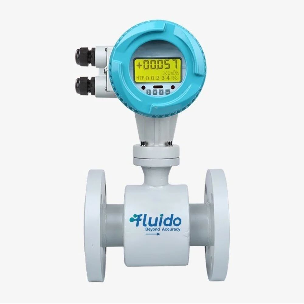 Electromagnetic flow meter with telemetry system